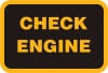 Another sample of a check engine light.
